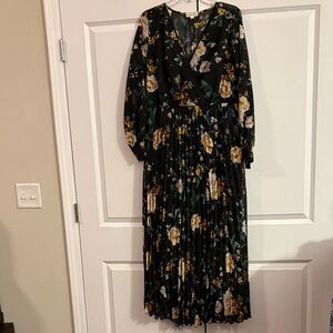 Floral Black Maxi Dress